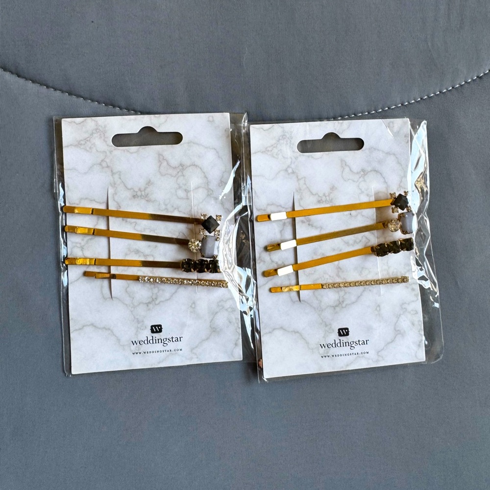 NWT Hair accessories | Weddingstar 🇨🇦 | Two sets of gold & sparkly hair pins
